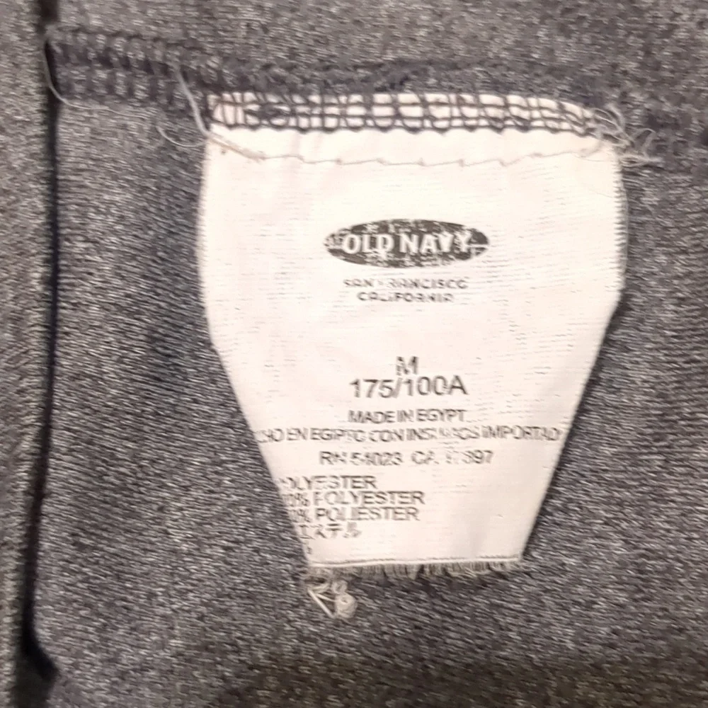Old Navy Athletic 1/4 Zip Long Sleeve Active Pullover Shirt Gray Sz Med Men's